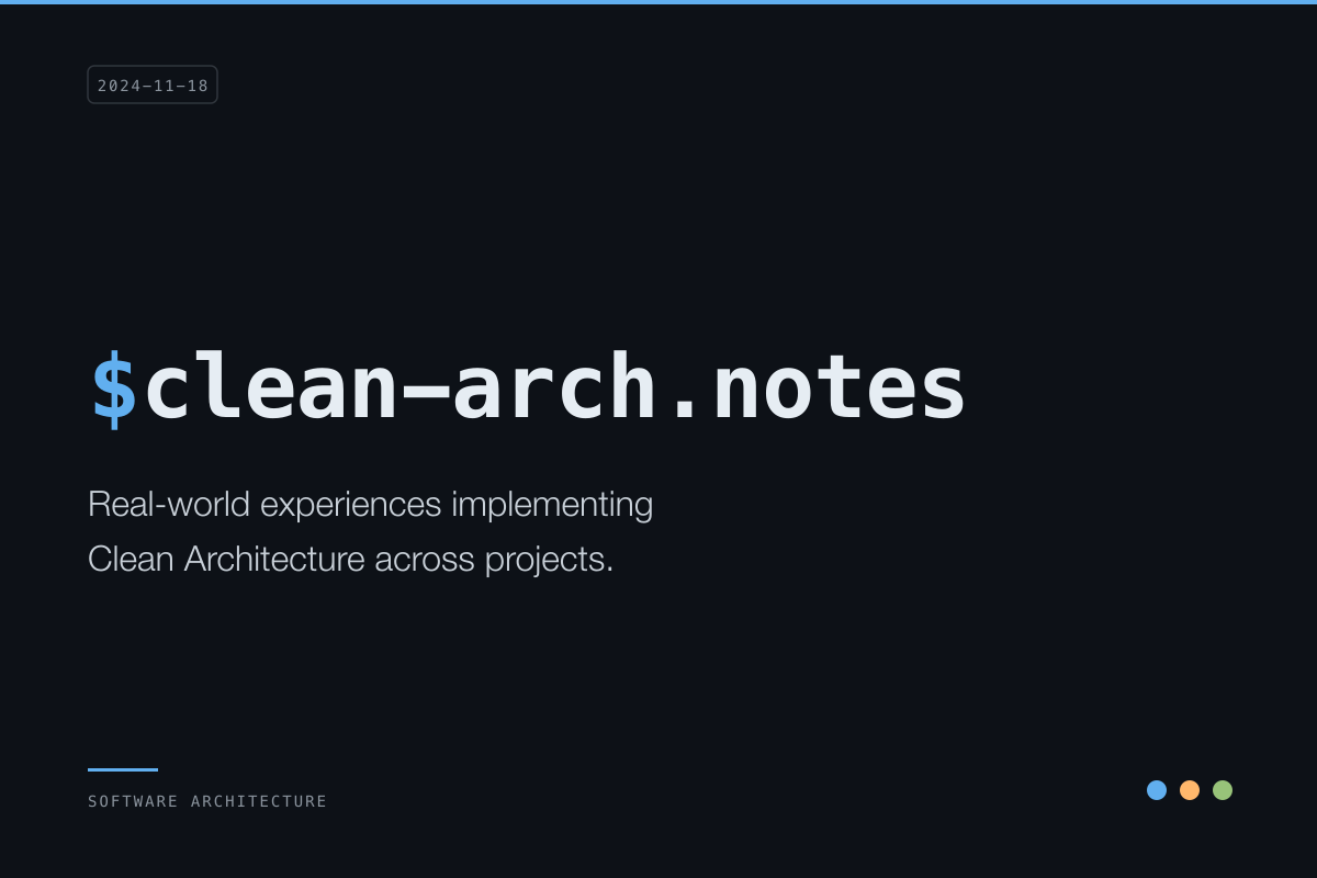 Clean Architecture in Practice: Lessons from Real-World Projects