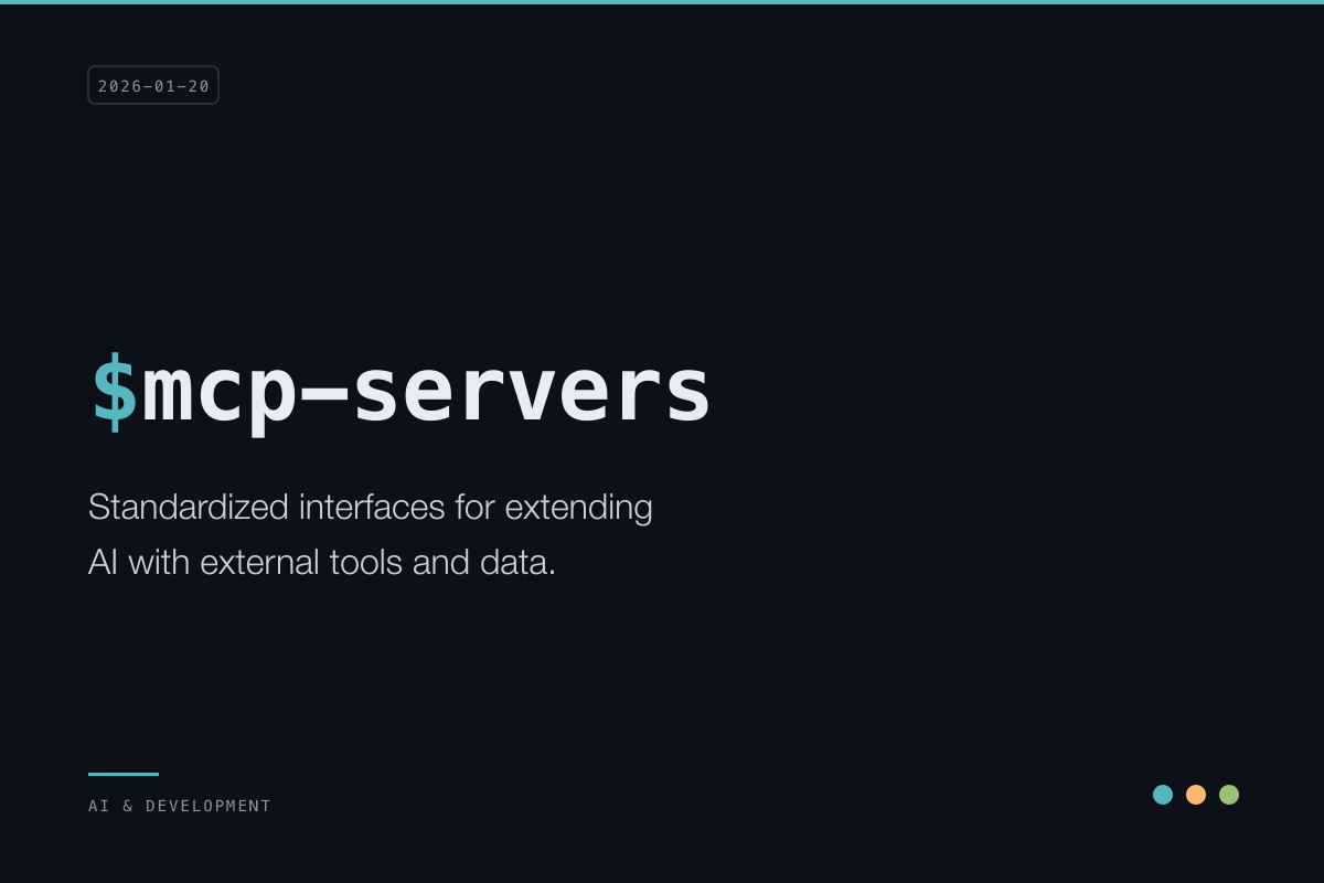 MCP Servers: Extending AI Capabilities Through Standardized Context