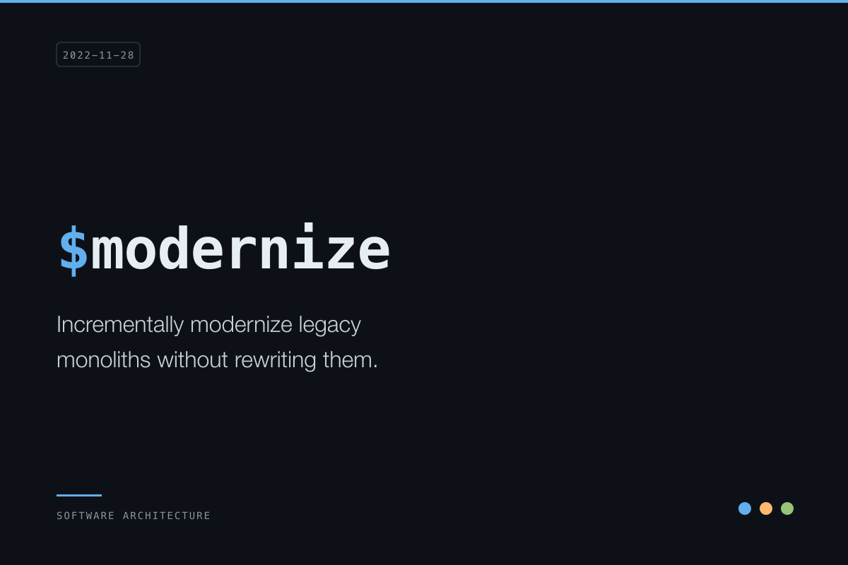 Modernizing Monolithic Applications Without Rewriting