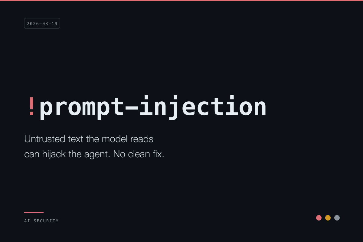 Prompt Injection Is the SQL Injection of LLMs—And Your CLAUDE.md Is the Attack Vector